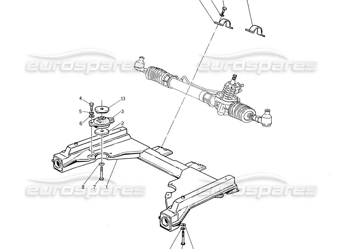 a part diagram from the Maserati 222 / 222E Biturbo parts catalogue