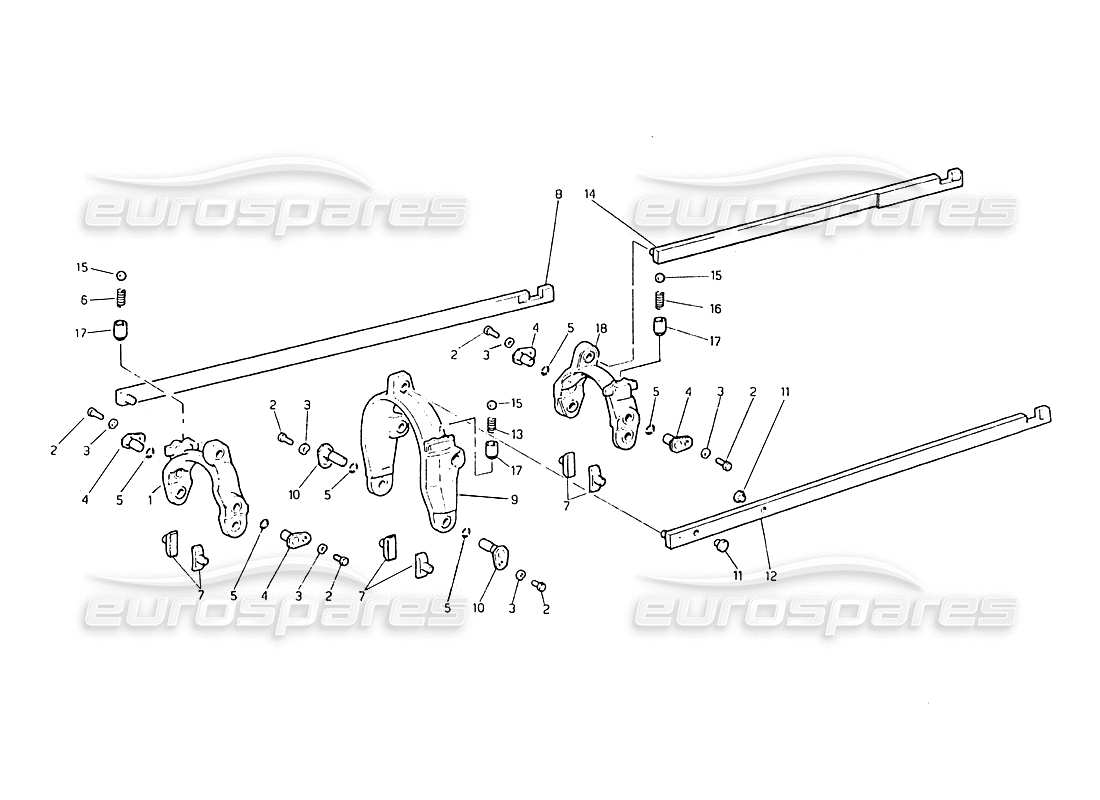 a part diagram from the maserati biturbo 2.5 (1984) parts catalogue