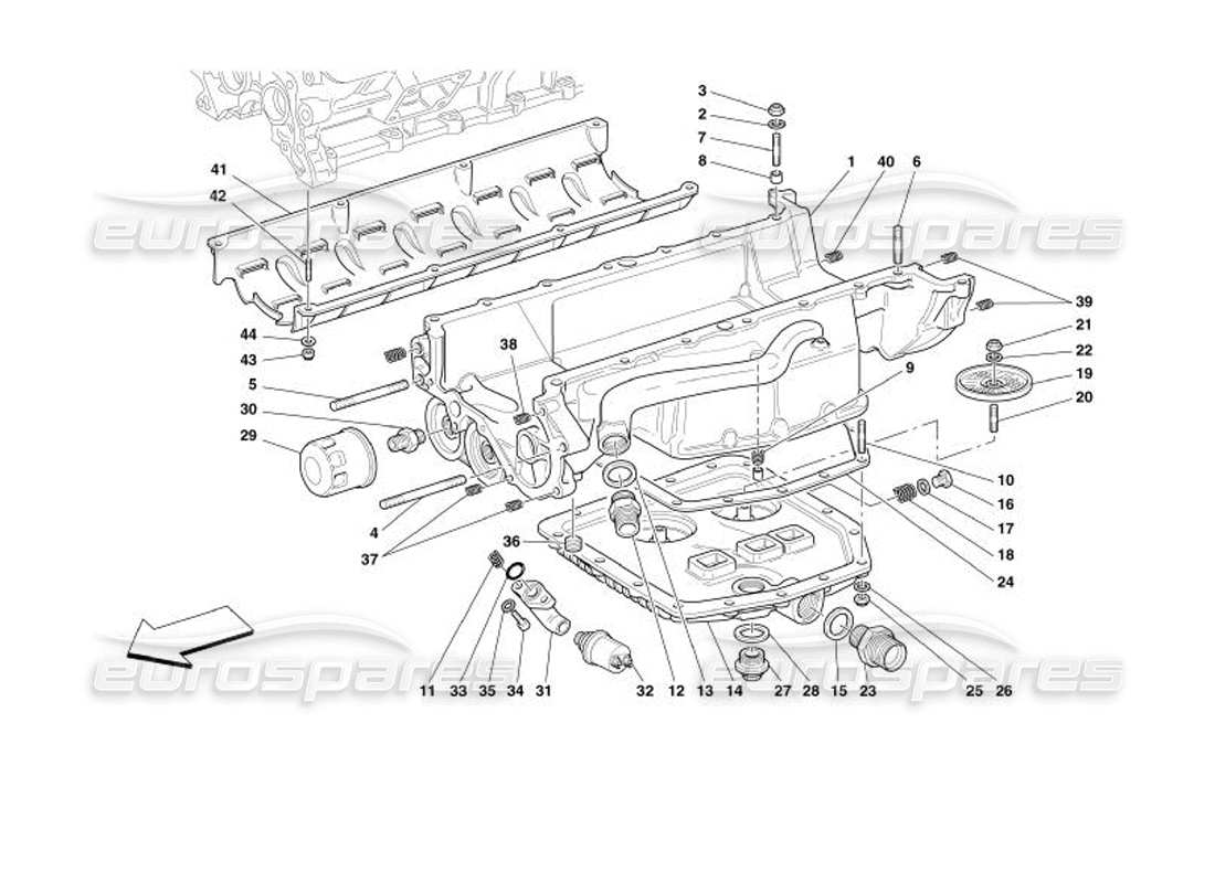 a part diagram from the ferrari 575 parts catalogue