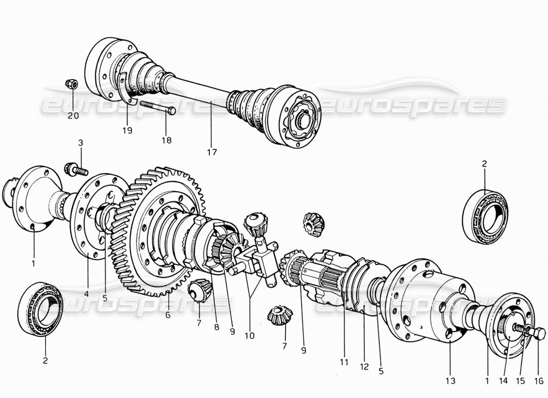 a part diagram from the ferrari 206 parts catalogue