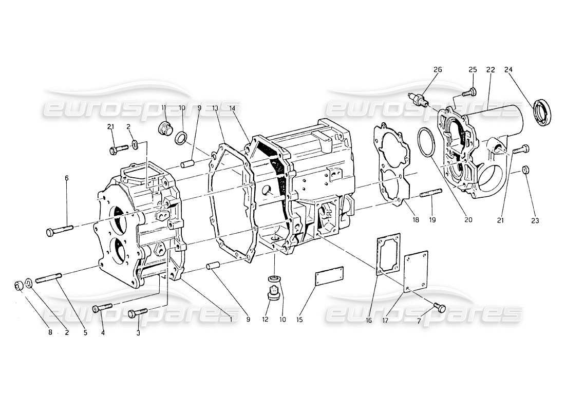 a part diagram from the maserati biturbo 2.5 (1984) parts catalogue