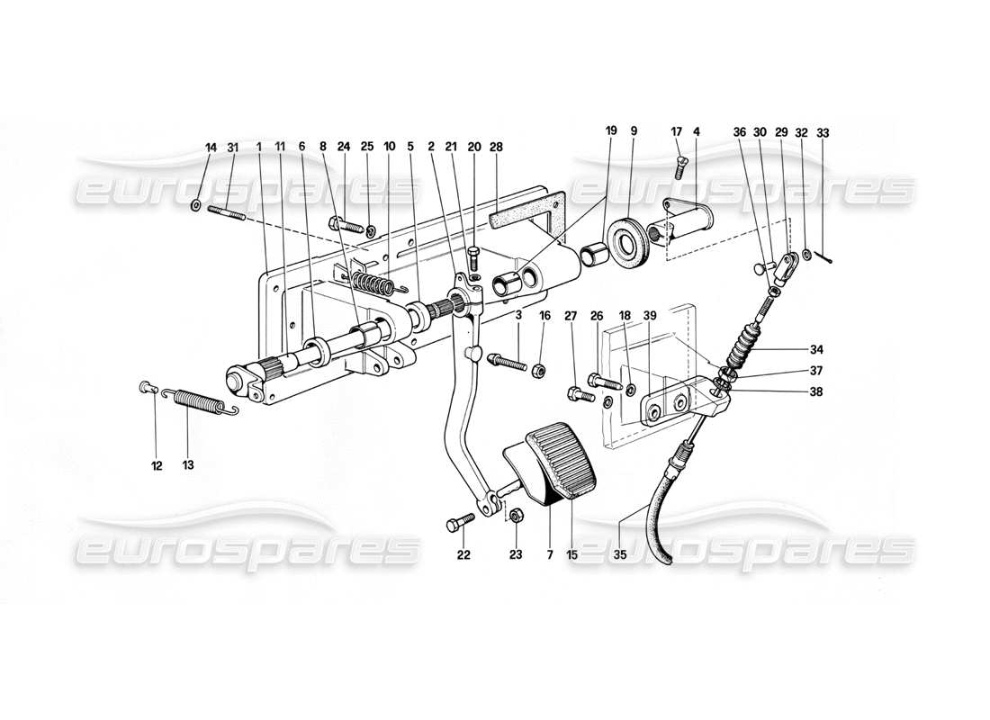 VIEW PARTS DIAGRAMS FROM THE FERRARI 412 PARTS CATALOGUE a part diagram from the ferrari 412 parts catalogue