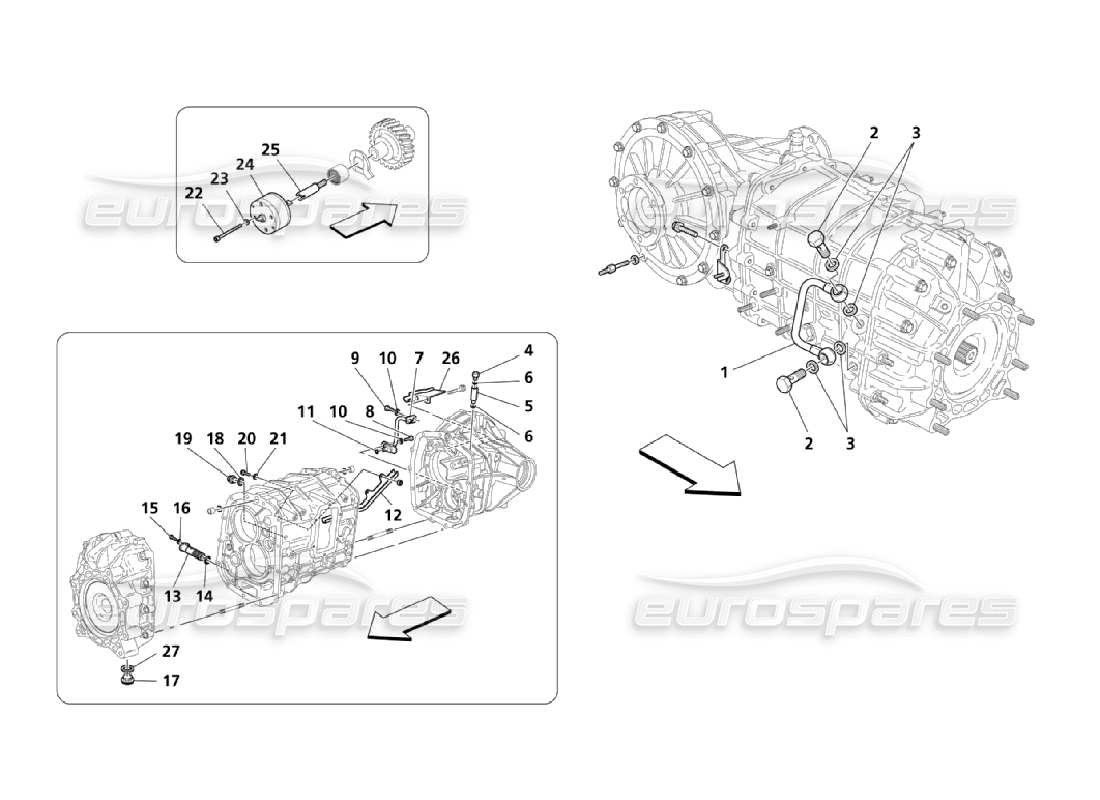 a part diagram from the maserati qtp. (2006) 4.2 parts catalogue