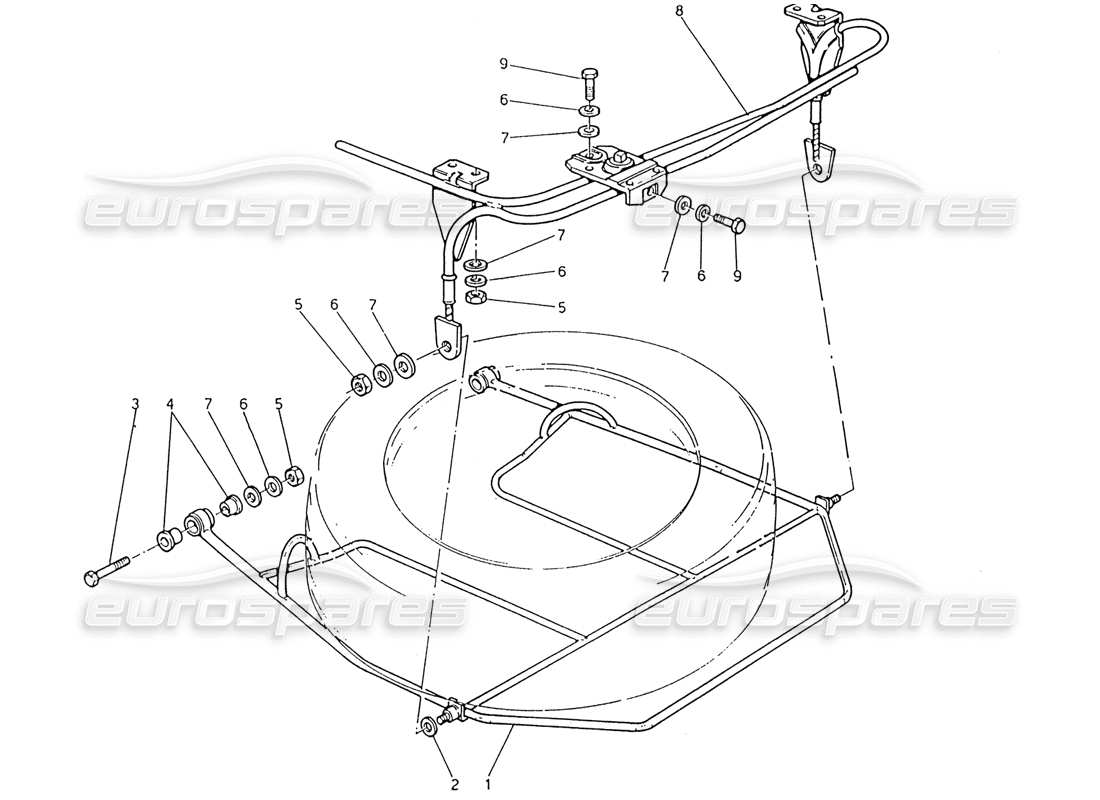 a part diagram from the maserati biturbo (1983-1995) parts catalogue