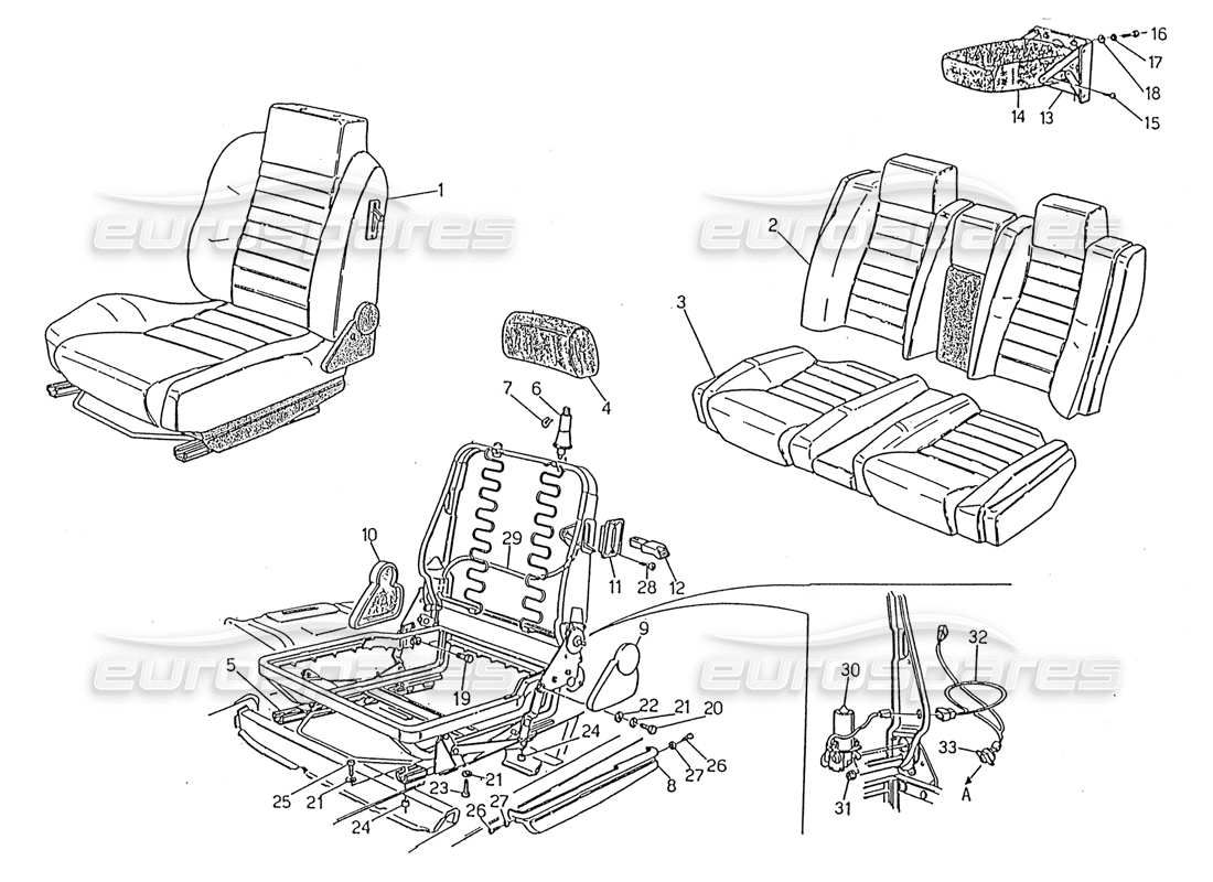 a part diagram from the Maserati 2.24v parts catalogue