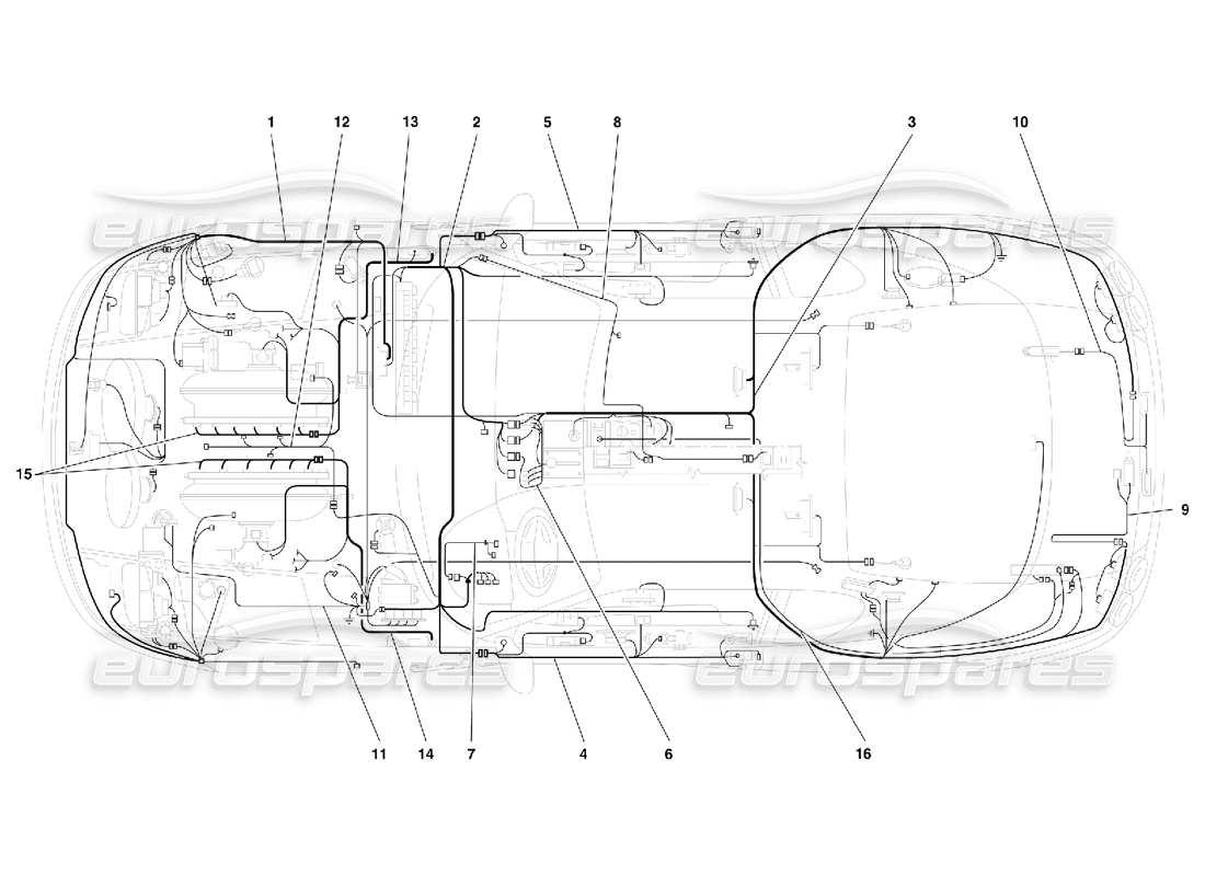 a part diagram from the ferrari 456 parts catalogue