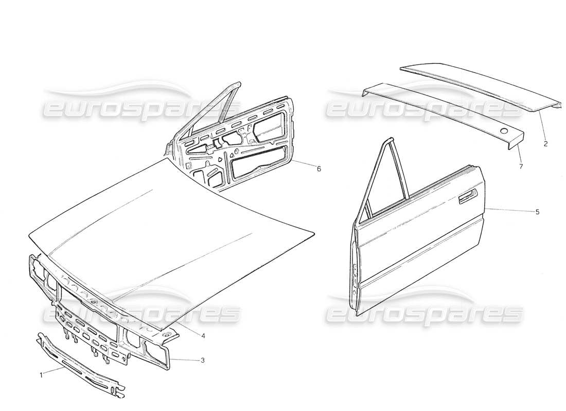 a part diagram from the maserati biturbo (1983-1995) parts catalogue