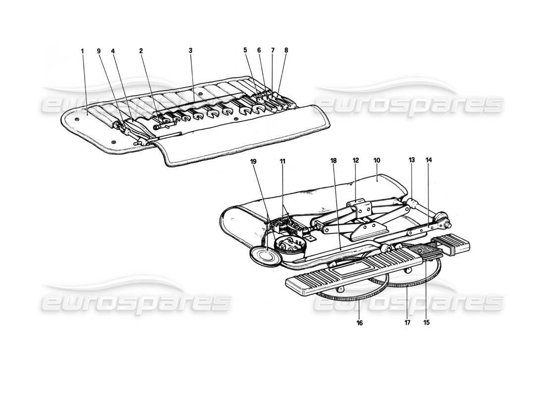 a part diagram from the ferrari 208 parts catalogue