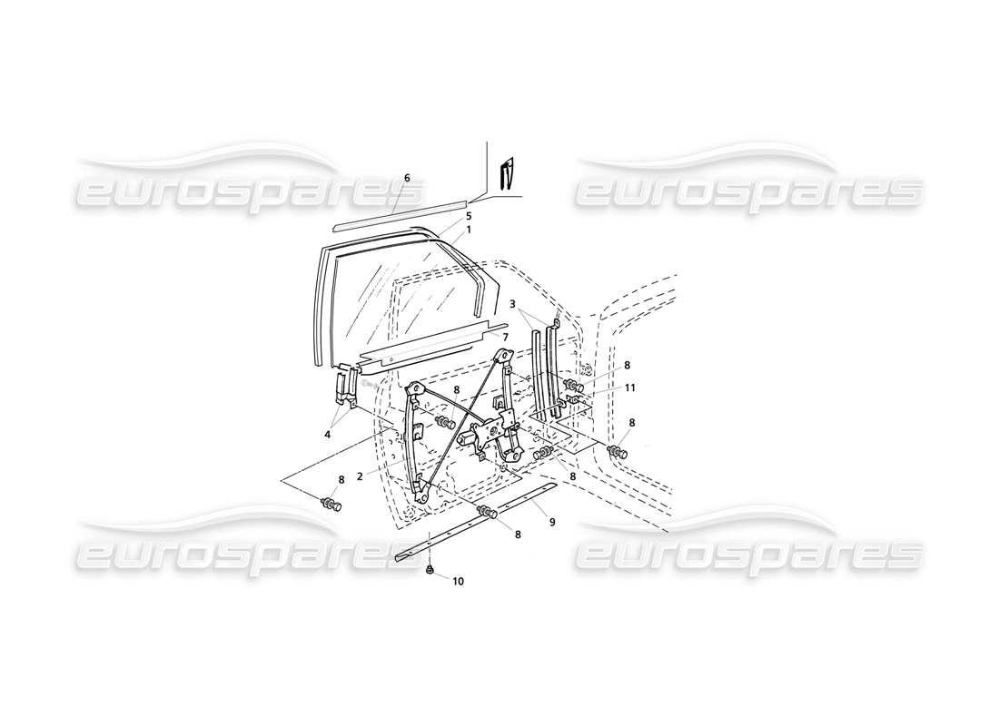 a part diagram from the maserati quattroporte (1996-2001) parts catalogue