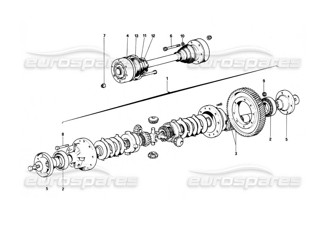 a part diagram from the ferrari 208 parts catalogue