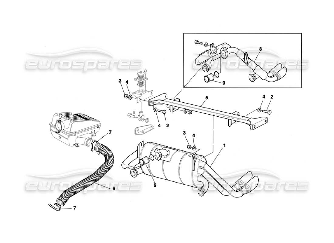 a part diagram from the ferrari 355 challenge (1996) parts catalogue