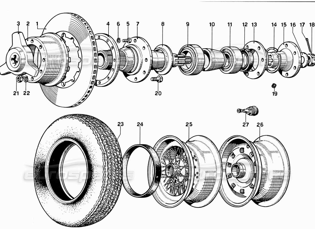 part diagram containing part number 200 vr 15 x. - tubeless