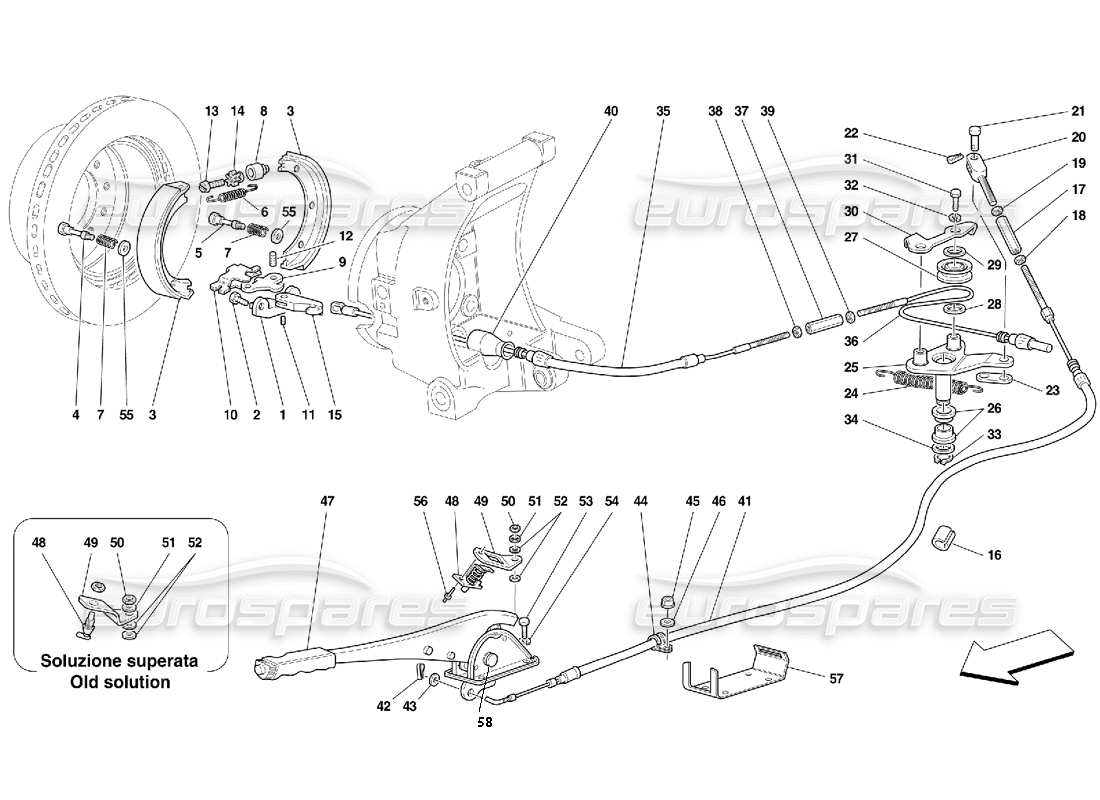 a part diagram from the ferrari 456 gt/gta parts catalogue