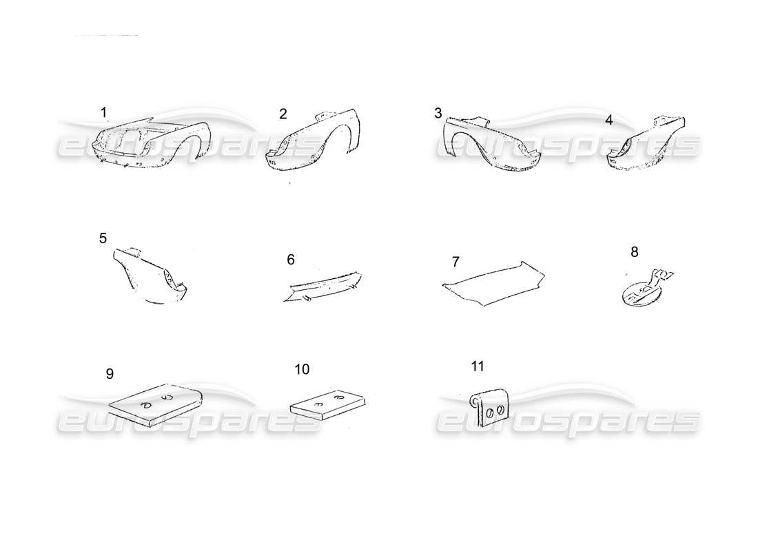 VIEW PARTS DIAGRAMS FROM THE FERRARI 250 PARTS CATALOGUE a part diagram from the ferrari 250 parts catalogue