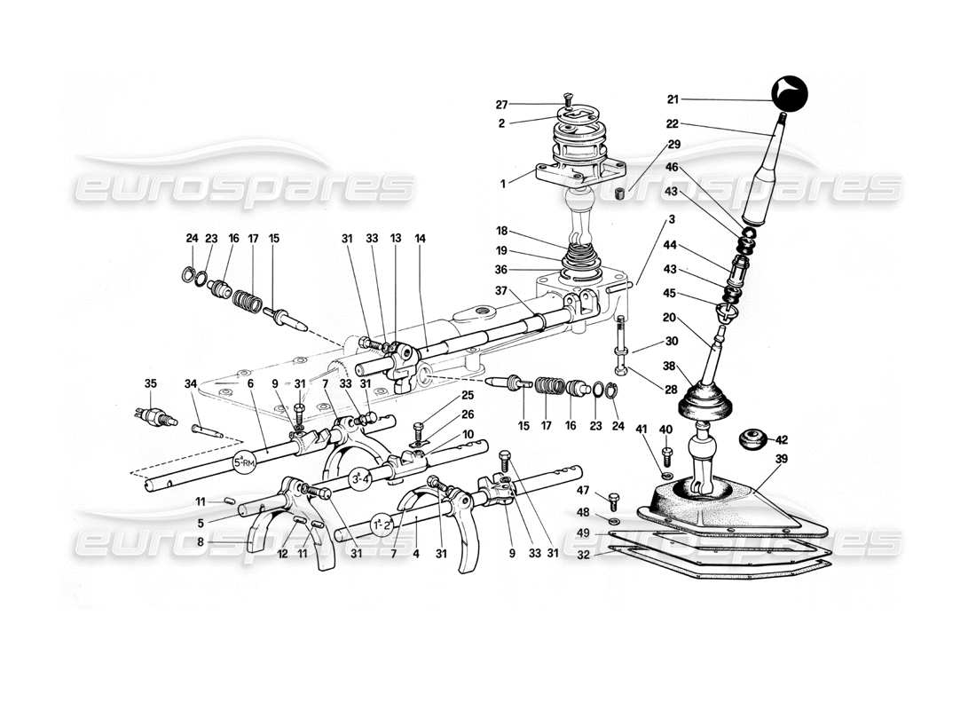 a part diagram from the ferrari 412 (mechanical) parts catalogue