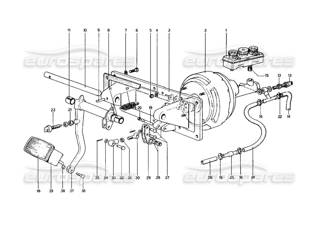 a part diagram from the ferrari 400 gt (mechanical) parts catalogue