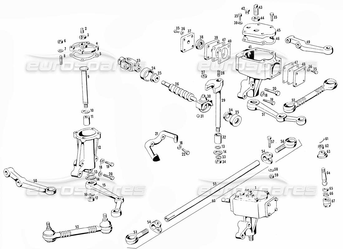VIEW PARTS DIAGRAMS FROM THE MASERATI MISTRAL PARTS CATALOGUE a part diagram from the maserati mistral parts catalogue