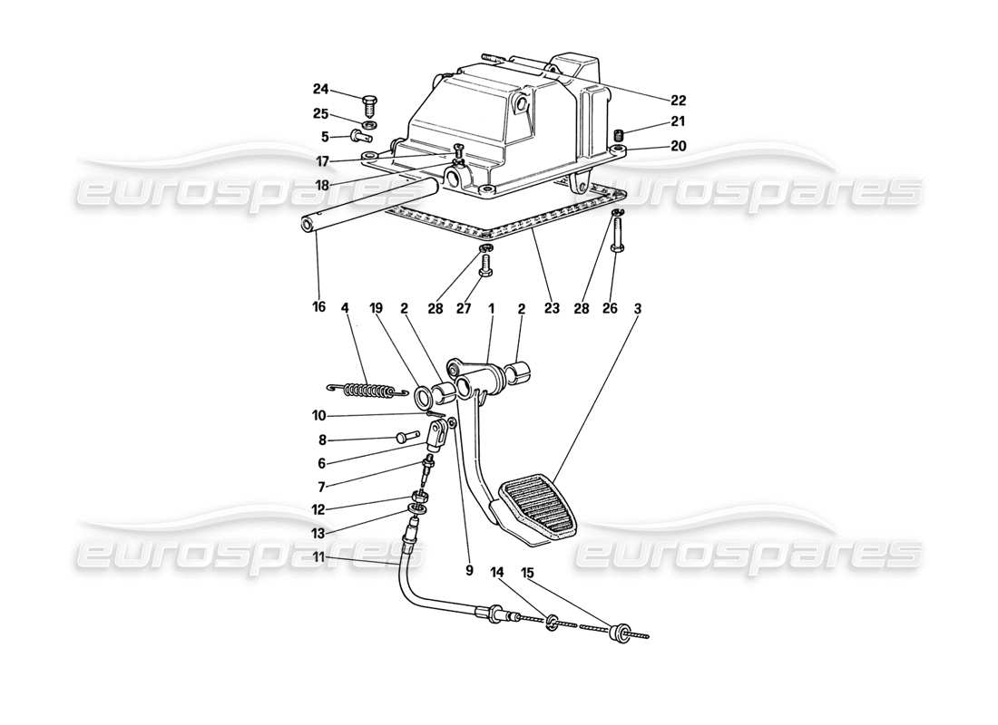 a part diagram from the ferrari 328 parts catalogue