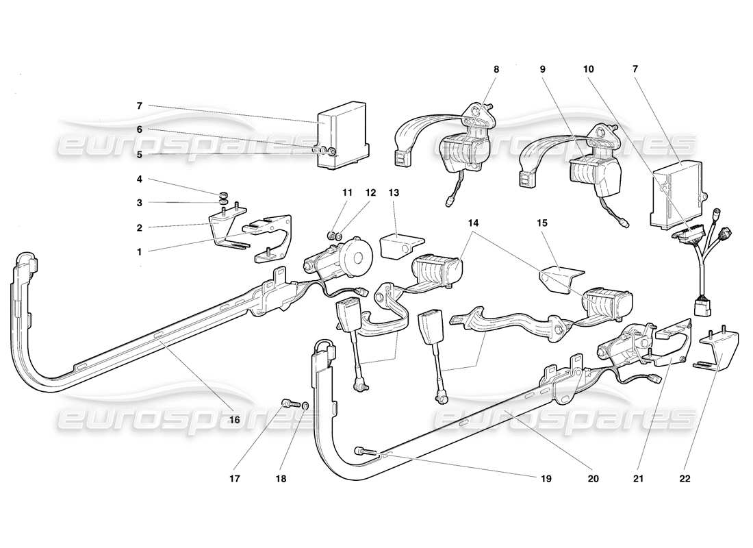 a part diagram from the Lamborghini Diablo VT (1994) parts catalogue