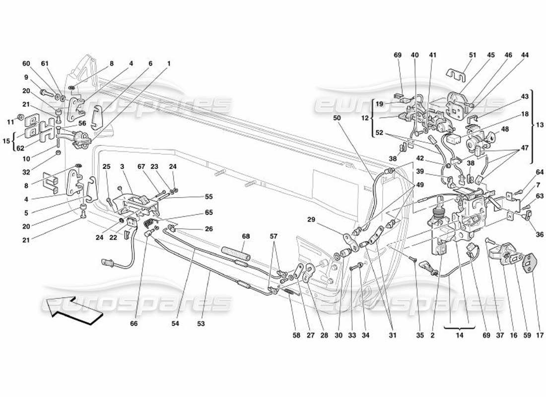 a part diagram from the ferrari 575 parts catalogue