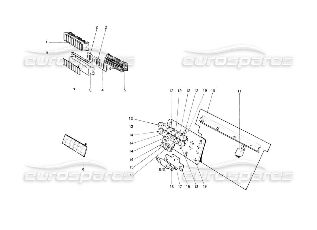 a part diagram from the ferrari 512 parts catalogue