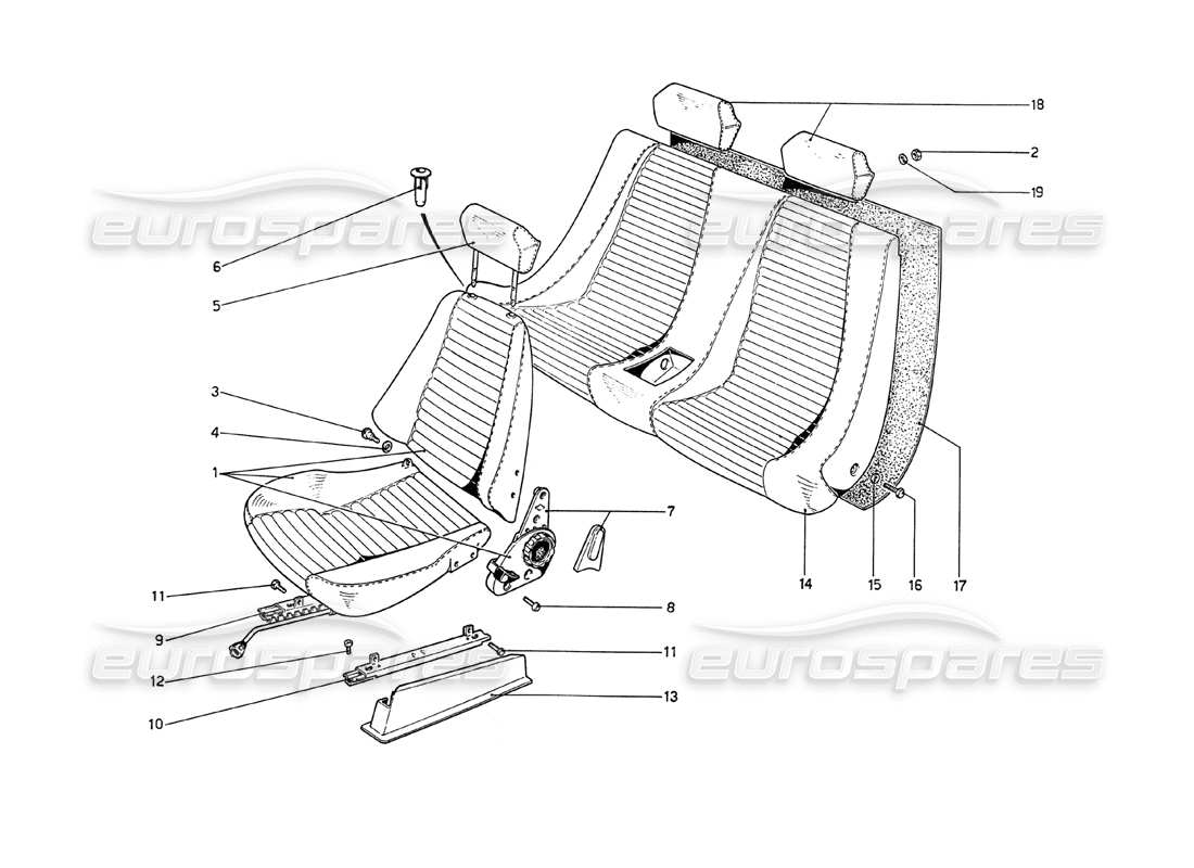 a part diagram from the ferrari 208 parts catalogue