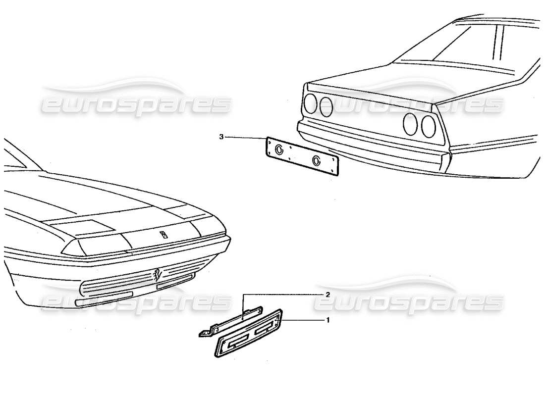 a part diagram from the ferrari 400 gt / 400i (coachwork) parts catalogue