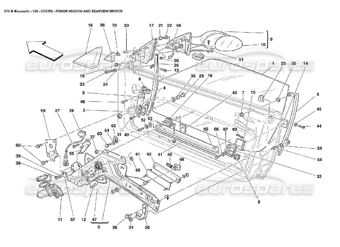 a part diagram from the ferrari 575 parts catalogue
