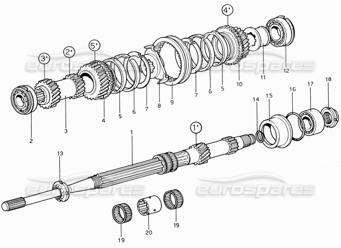 a part diagram from the ferrari 206 parts catalogue