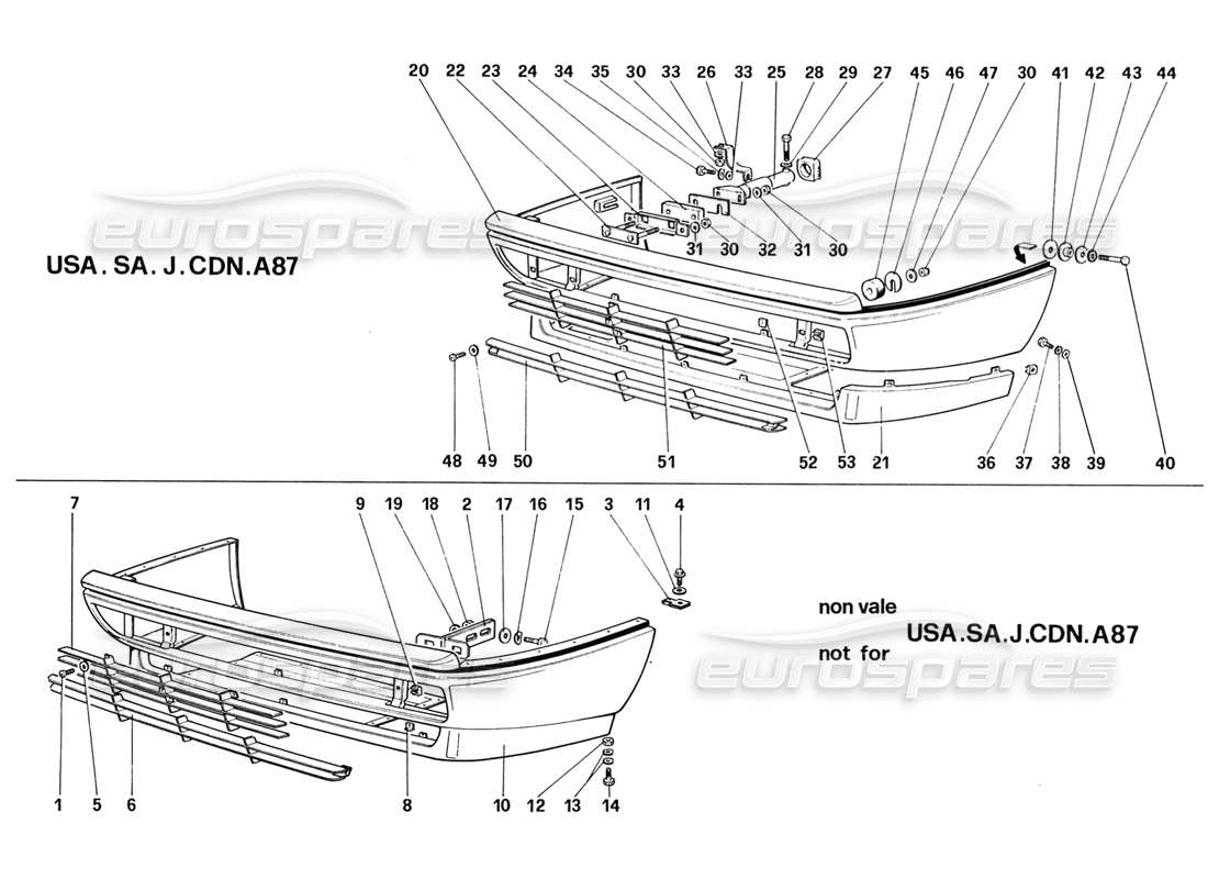 a part diagram from the ferrari 328 parts catalogue