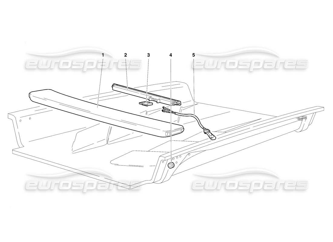 a part diagram from the Lamborghini Diablo VT (1994) parts catalogue