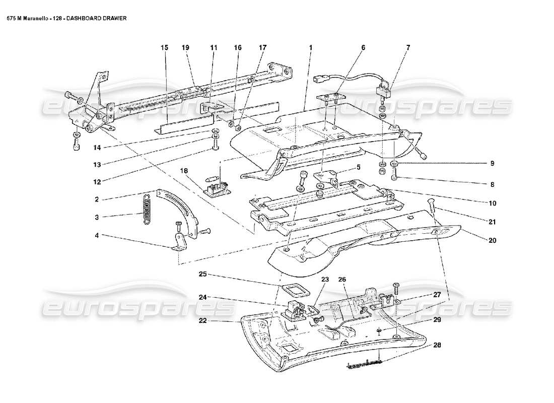 a part diagram from the ferrari 575 parts catalogue