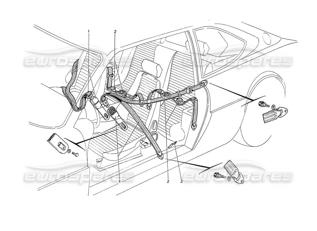 a part diagram from the ferrari 208 parts catalogue