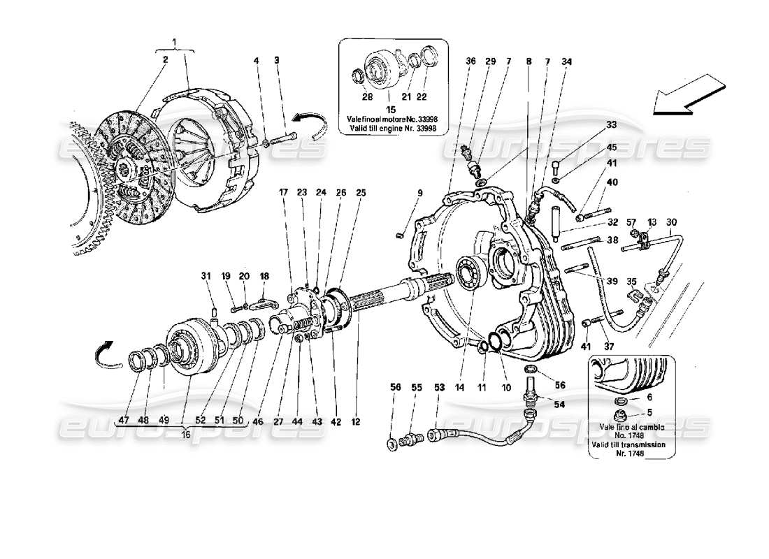 a part diagram from the ferrari 512 parts catalogue