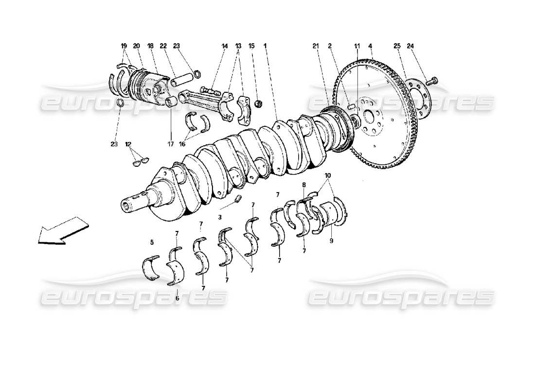 a part diagram from the ferrari 512 parts catalogue