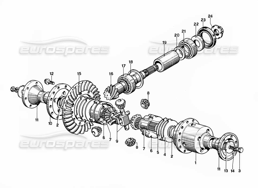 a part diagram from the ferrari 365 gt 2+2 (mechanical) parts catalogue