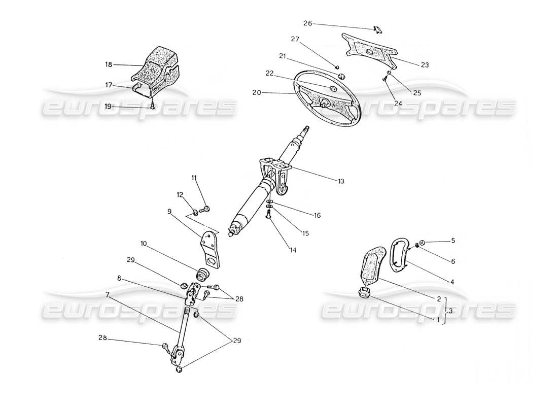 a part diagram from the maserati karif 2.8 parts catalogue