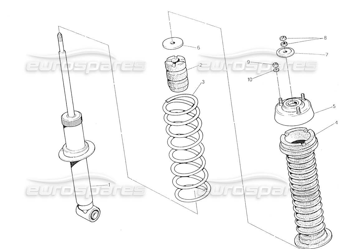 a part diagram from the Maserati Biturbo Spider parts catalogue