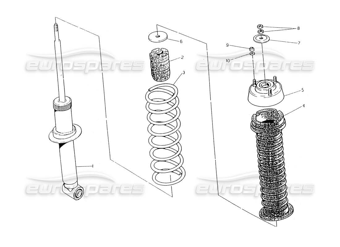 a part diagram from the maserati 418 / 4.24v / 430 parts catalogue