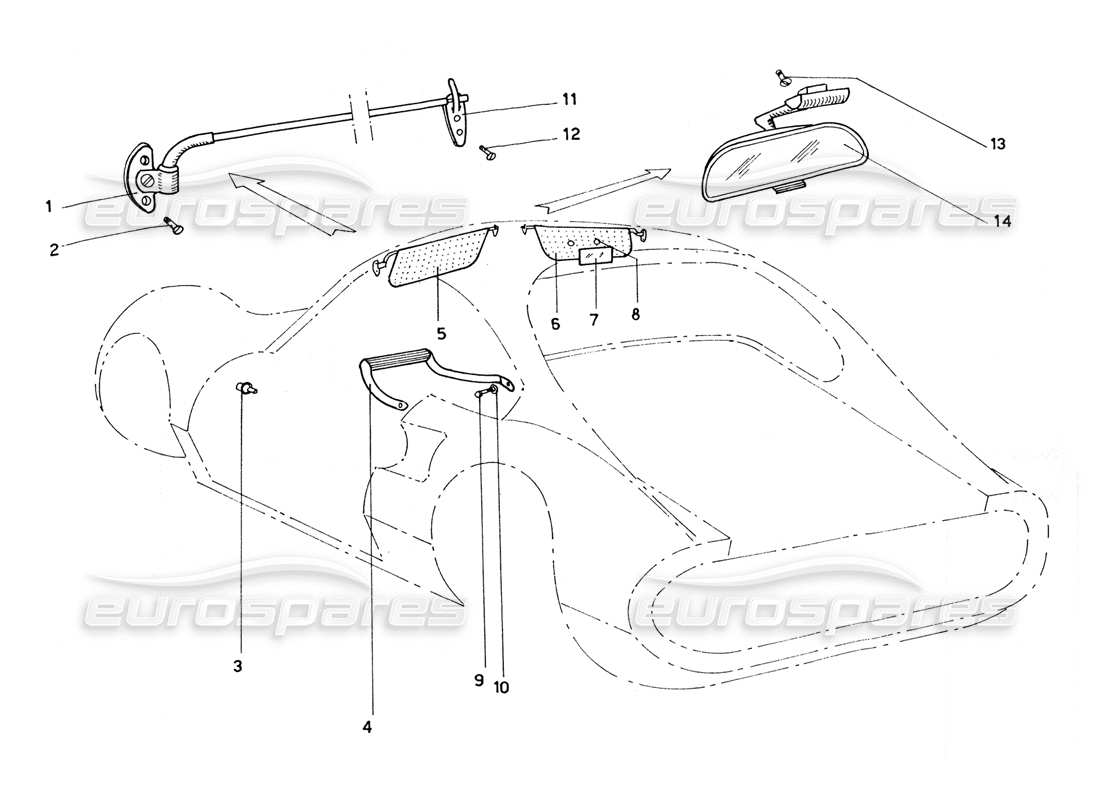 a part diagram from the ferrari 206 parts catalogue
