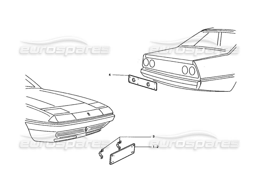 a part diagram from the ferrari 412 parts catalogue