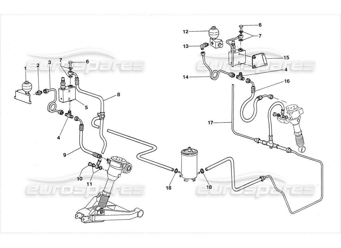 a part diagram from the lamborghini lm002 parts catalogue