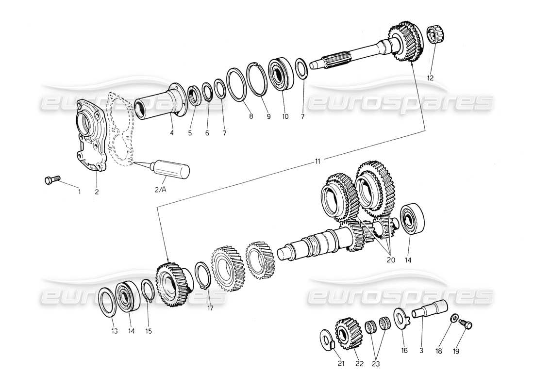 a part diagram from the maserati biturbo (1983-1995) parts catalogue