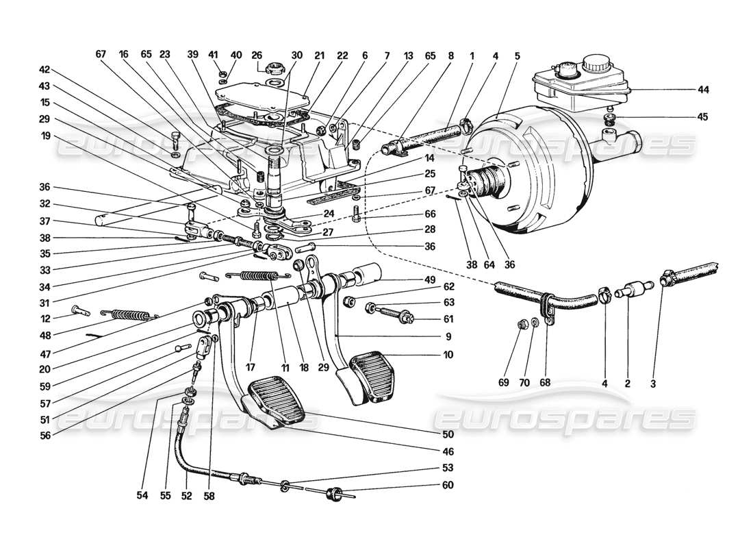 a part diagram from the ferrari 328 parts catalogue