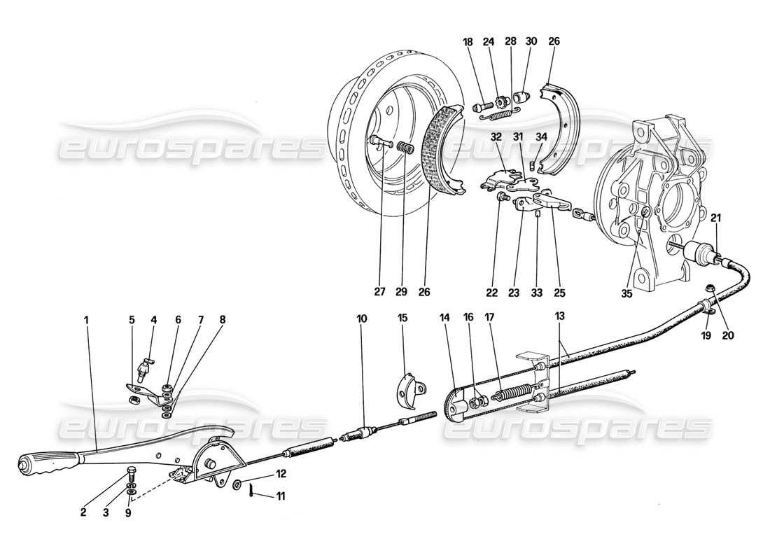 a part diagram from the ferrari 328 parts catalogue