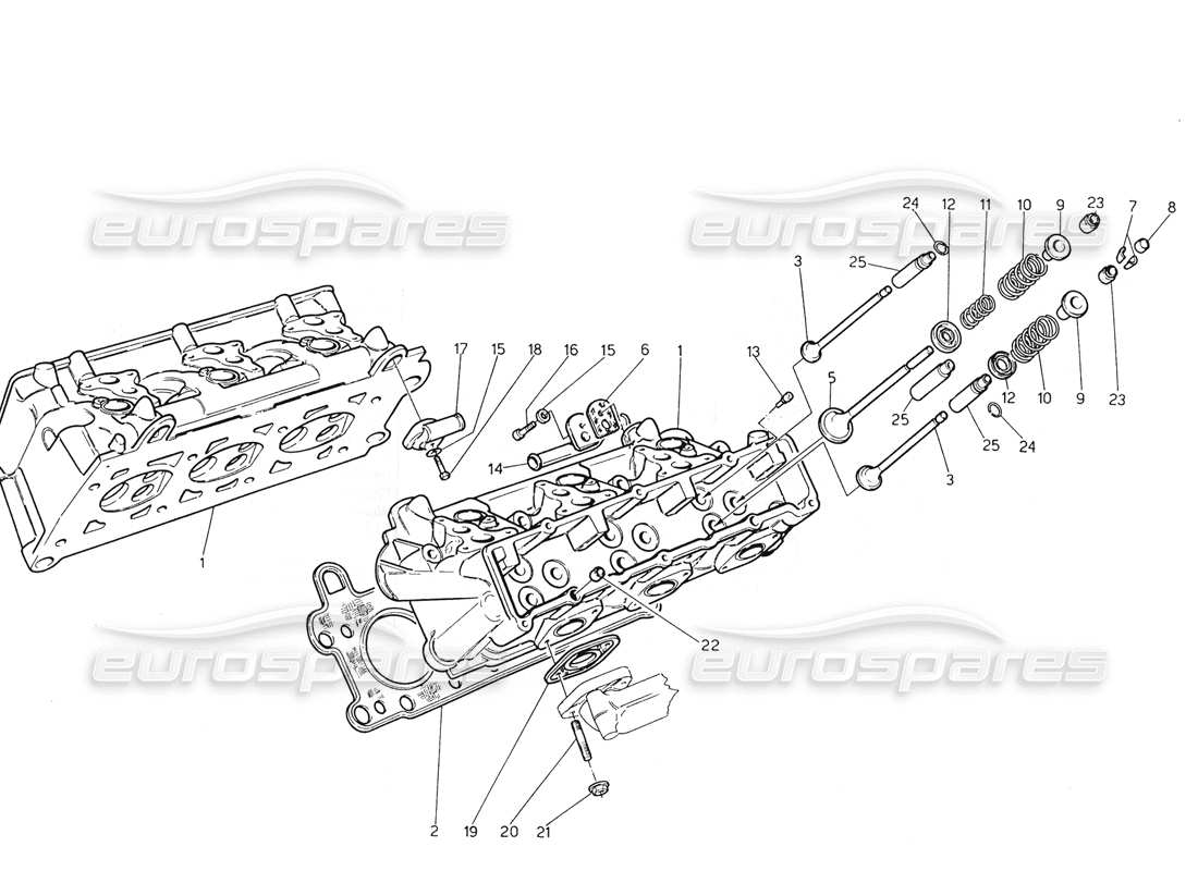 a part diagram from the maserati biturbo (1983-1995) parts catalogue