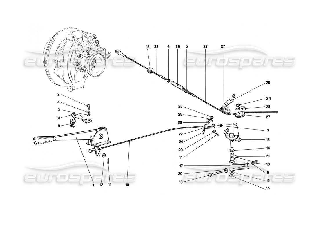 VIEW PARTS DIAGRAMS FROM THE FERRARI 208 PARTS CATALOGUE a part diagram from the ferrari 208 parts catalogue