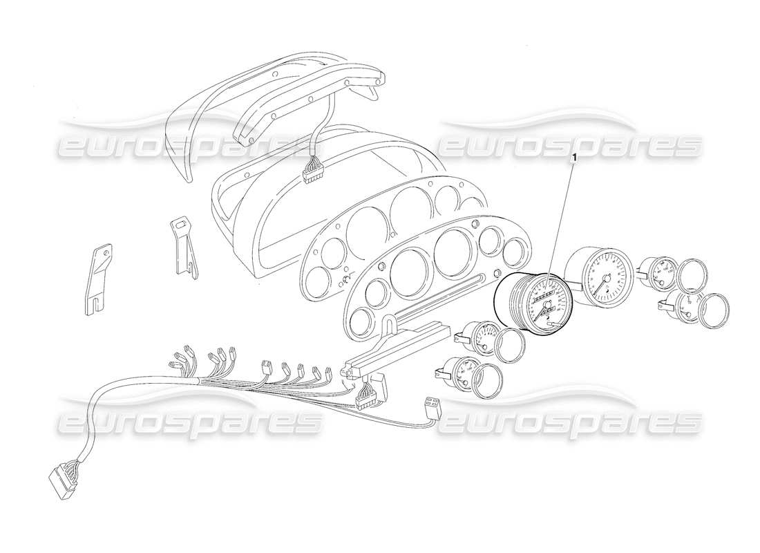 a part diagram from the lamborghini diablo vt (1994) parts catalogue