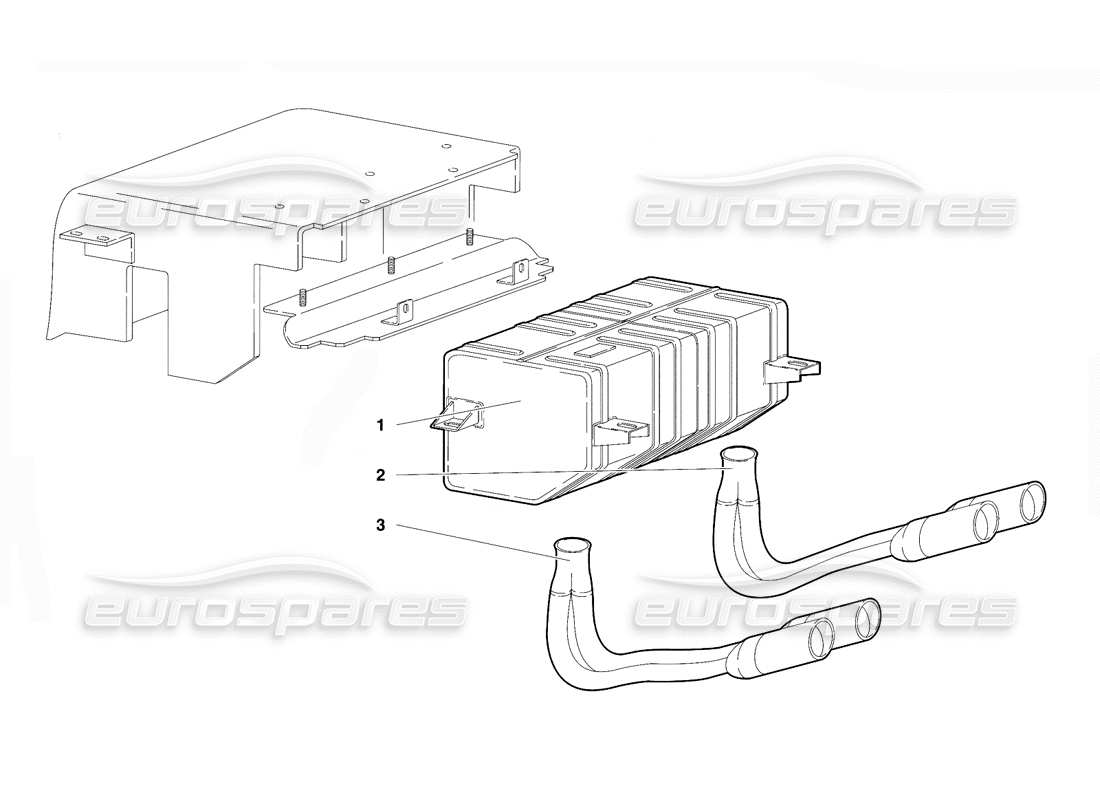 a part diagram from the lamborghini diablo vt (1994) parts catalogue