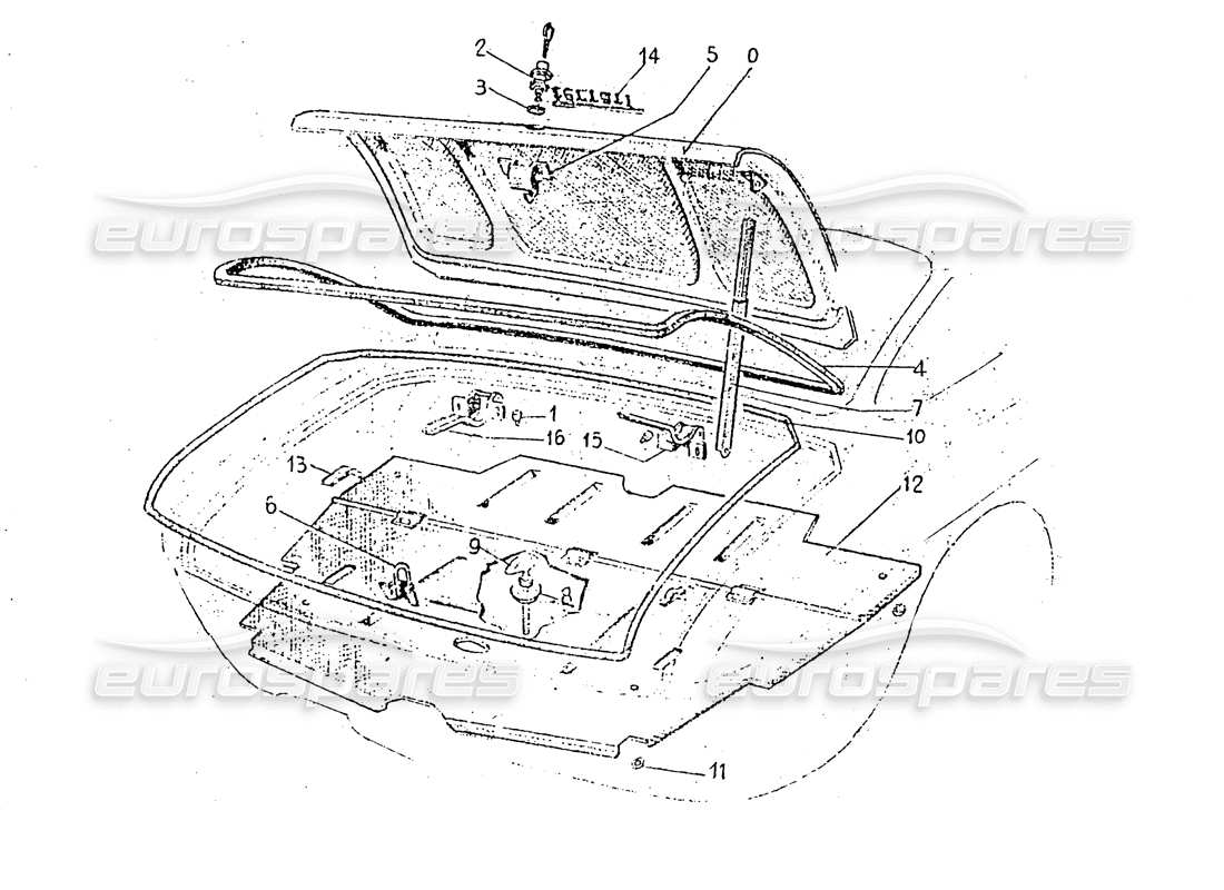 VIEW PARTS DIAGRAMS FROM THE FERRARI 330 PARTS CATALOGUE a part diagram from the ferrari 330 parts catalogue
